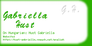 gabriella hust business card